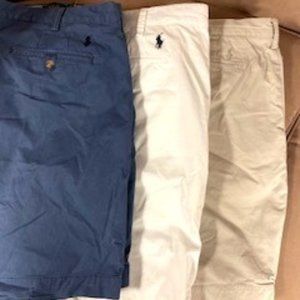 POLO Ralph Lauren Men's cotton Shorts-  42 waist 9 in. length- $18 EACH.